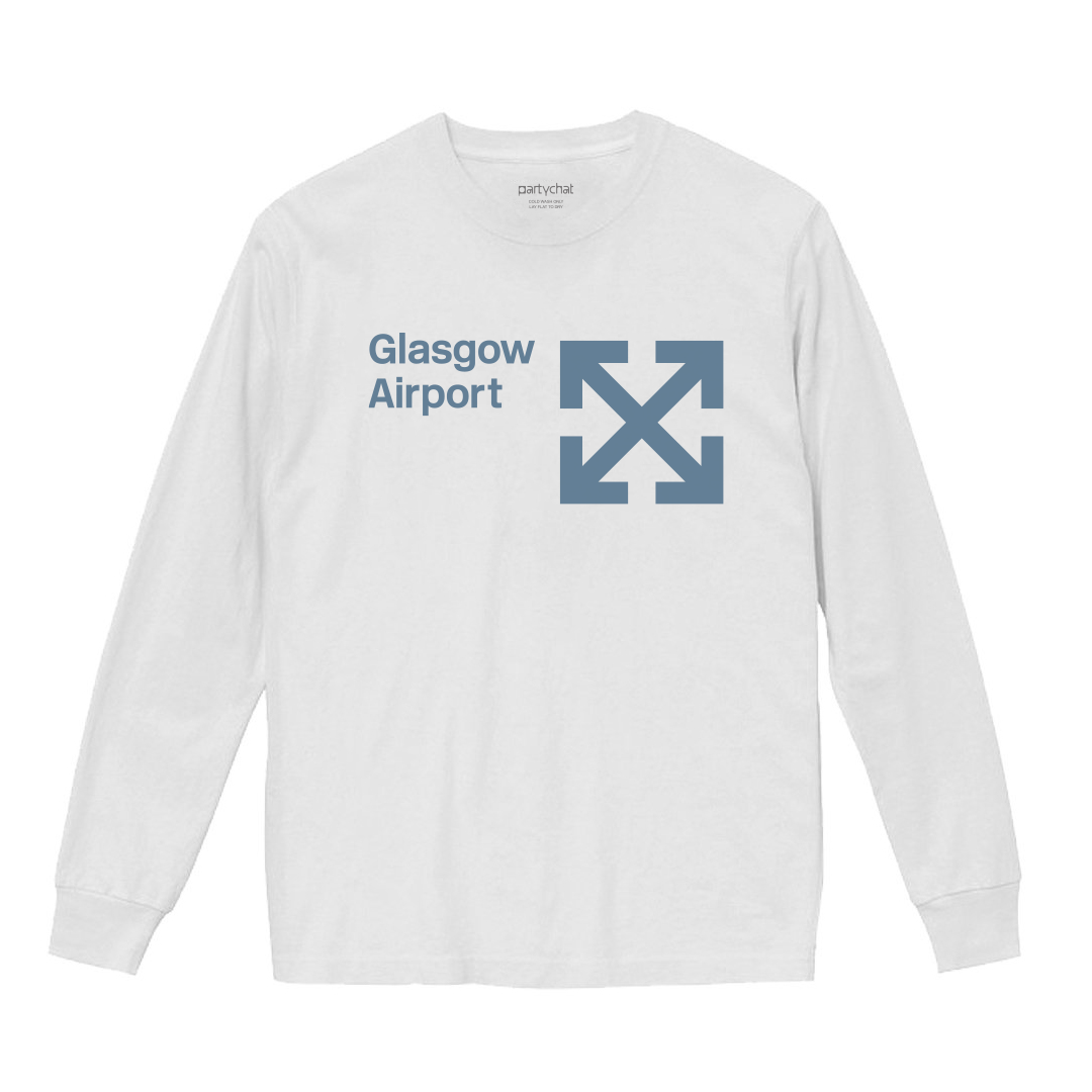トップス Party Chat Glasgow Airport Glasgow Airport L/S Tee - Party Chat Ltd