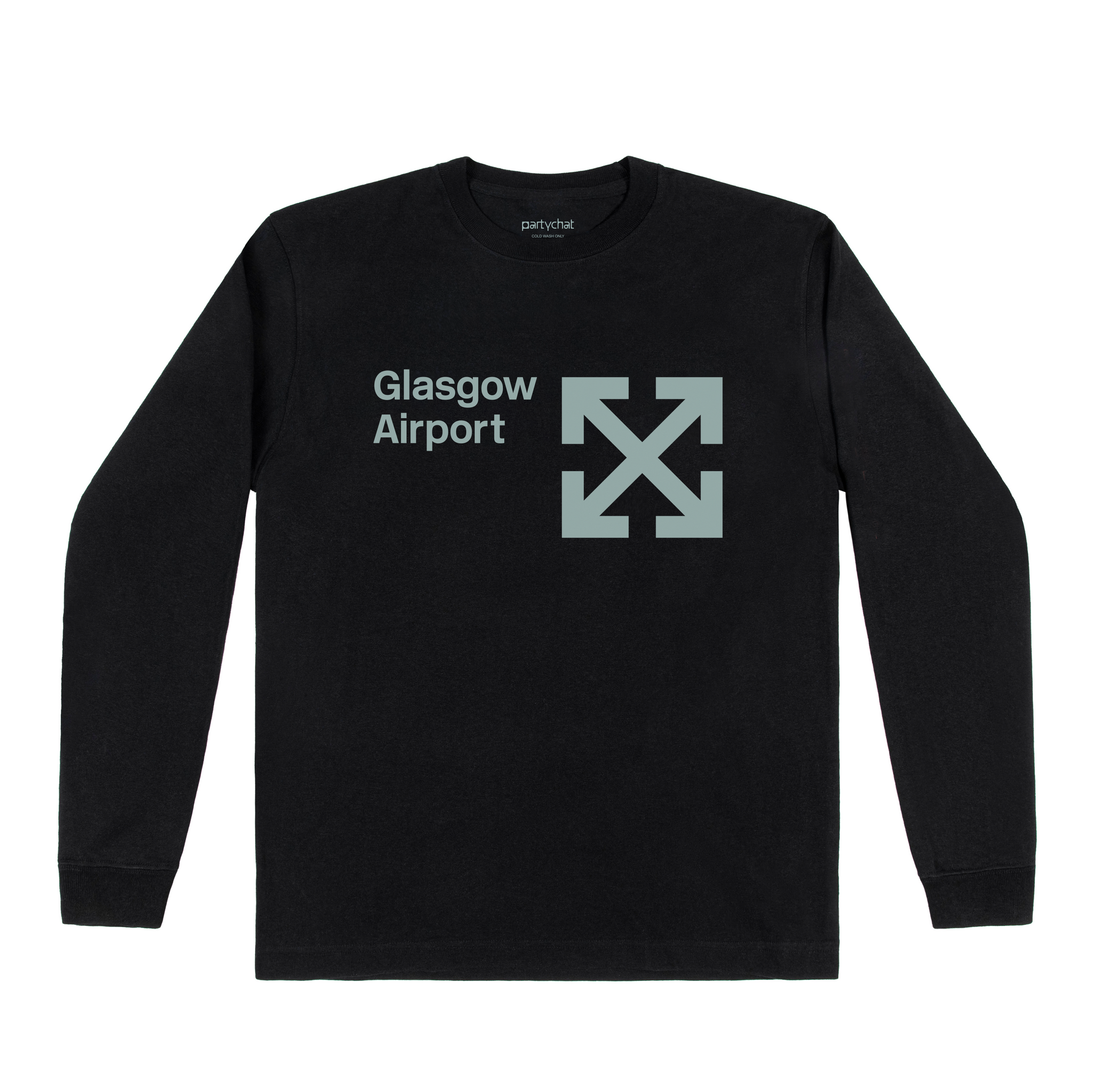 Glasgow Airport L/S Tee - Party Chat Ltd